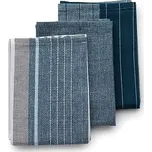 KELA Utěrka na nádobí PASADO sada 3 ks tmavě modrá 65 x 45 cm KL-15971