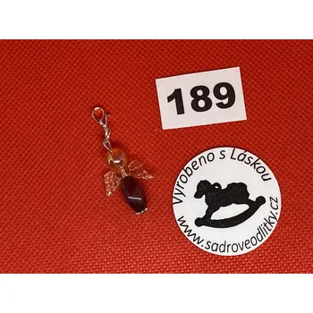 HandMade by VeJa Přívěšek - andílek pro štěstí/ radost č.189