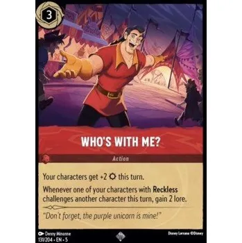 Sběratelská karetní hra Lorcana SSK 131/204 Who's With Me? - Shimmering Skies Stav: Near Mint, Verze: NORMAL