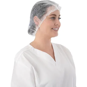 Jednorázová čepice Čepice z netkané textilie, CLIP, 100 ks, bílá Velikost: L (53 cm)