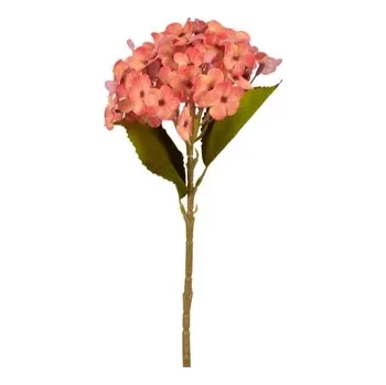 Umělá hortenzie oranžová 45 cm