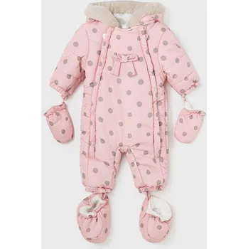 Kojenecká kombinéza Dívčí zimní kombinéza růžová Mayoral 2664 Velikost: 2-4 měsíce (65 cm)