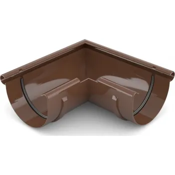 okap Covernit Plastový roh PVC žlabu 125 mm hnědá vnější