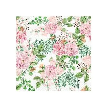 Papírový ubrousek Ubrousky PAW L 33x33cm 3 vrst. Rose hip flowers [20 ks],rychlé dodání