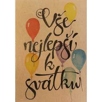 Přáníčko BeBechy – recyklovaný papír – Svátek1,rychlé dodání