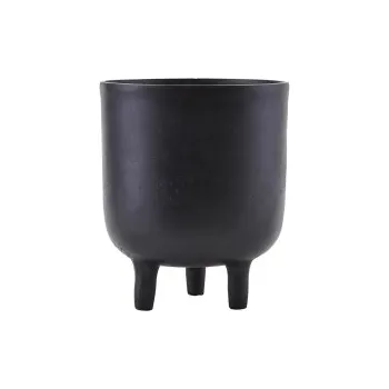 Květináč Kovový květník na nožkách Jang Black