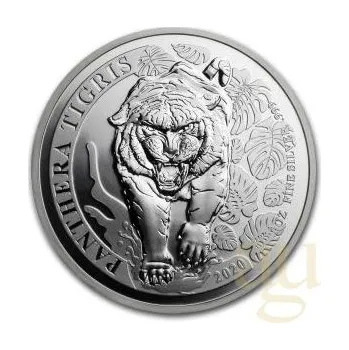 1 unce stříbrná mince Laos tygr 2020