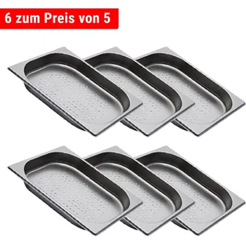 Dóza na potraviny G.Gastro Nerezová GN nádoba 1/2 - perforovaná - hloubka: 40 mm