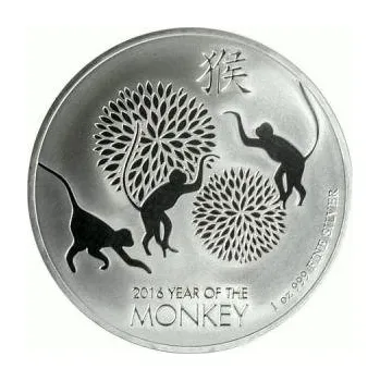 1 unce stříbrná mince Niue opice 2016