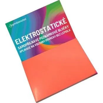 Samolepící bloček Symbionotes Elektrostatické poznámkové bločky 190x100 mm červené