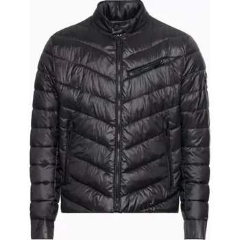 Pánská casual bunda PORSCHE DESIGN Lightweight jacket Bunda prošívaná odlehčená na zip černá (Velmi lehká prošívaná bunda bez prachového peří se skrytými kapsami na boku.)