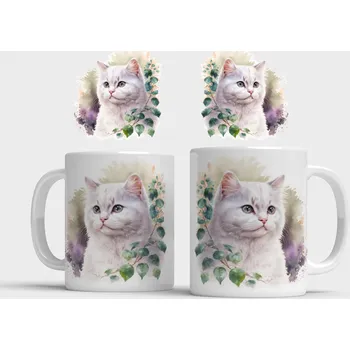 Hrnek s kočičkou I - Žlutá