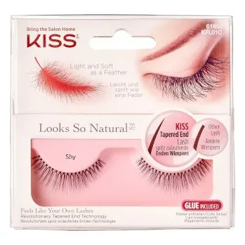 Umělé řasy Kiss My Face Looks So Natural Lashes ( 1 pár ) - Umělé řasy pro přirozený vzhled - Iconic