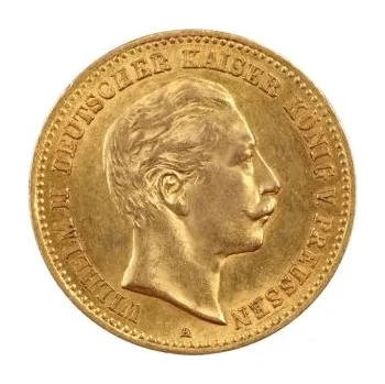 10 Mark zlatá mince Wilhelm II von Preußen