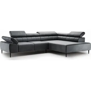 Sedací souprava BOGART. Rohová sedací souprava sedačka Taloria, Zetta 305/černé nohy, pravá