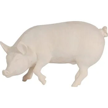 Vánoční dekorace Ornatis Prasátko Provedení: Přírodní bez malování, Velikost stojících figur dospělých postav: 9,5 cm