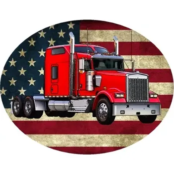 Nášivka Nažehlovačka s nákladním autem Kenworth W900L (digitální nažehlovačka)