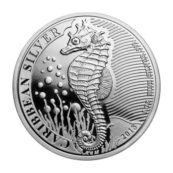 1 unce stříbrná mince Barbados Seekůňchen 2018