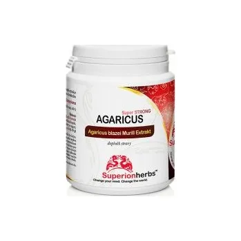 Zdraví Superionherbs AGARICUS, Extrakt 40 % polysacharidů, 90 kapslí (žampion brazilský)