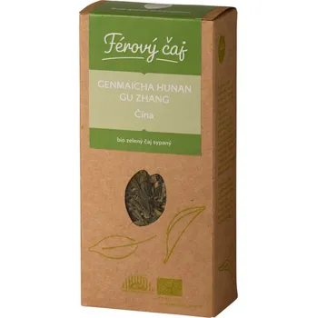 Čaj Fairobchod Bio zelený čaj Genmaicha Hunan sypaný, 70 g
