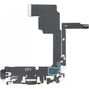 Nabíjecí flex kabel pro iPhone 15 Pro ORI - Černá Titanová