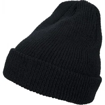 Čepice Long Knit Beanie - black