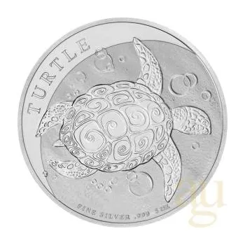 5 uncí stříbrná mince Niue Taku želva 2021