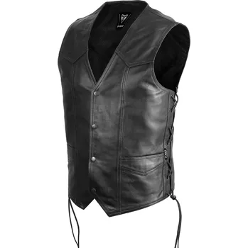 Moto bunda TXR Kožená vesta na motorku Road 3XL (Kožená vesta na motorku TXR Road z hovězí kůže o síle 1,1-1,2 mm se zapínáním pomocí druků, 2 vnější a 2 vnitřní kapsy.)