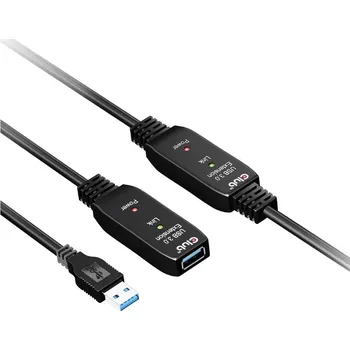 Mobilní telefon club3D USB kabel USB 3.2 Gen1 konektor rj45 10.00 m černá CAC-1405