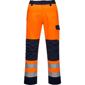 Pánské kalhoty PORTWEST Kalhoty Modaflame RIS MV36, do pasu, reflexní POR-MV36ONRM M Oranžová/navy