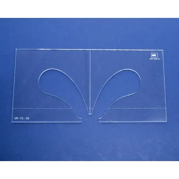 Příslušenství k šicímu stroji Quiltovací pravítko tvar pírka 3.5 inch NP-FE-35