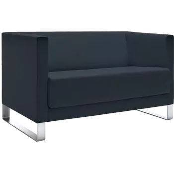 Sedací souprava VELA - 2V, křeslo, koženka SL 18 - koženka černá