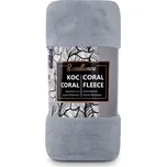 CARBOTEX Supersoft fleecová deka CORAL 150/200cm, šedá, FLEECE201003