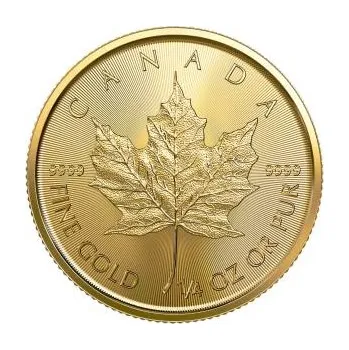 1/4 unce zlatá mince Javorový list 2021