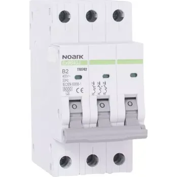 Jistič NOARK 110742 Ex9B40J 3P B2 Úzký instalační jistič 40,5 mm, 6 kA, char. B, 2 A, 3pól (Ex9B40J 3P B2)