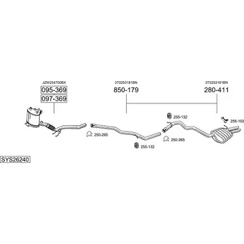 závěsná guma Bosal 255-132