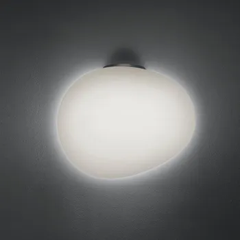 Lampička Foscarini Gregg grande semi 2 nástěnné, grafit bílá satinovaná, grafit 1 x 30 W - Doprava zdarma