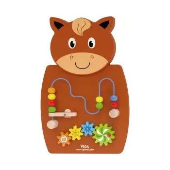 Dřevěná hračka Viga nástěnná hra motorika