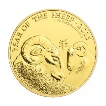 1 unce zlatá mince Lunar UK Schaf 2015