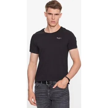 Pánská móda Pepe Jeans Souprava triček Pepe Tshirt 2P PMU10976 Černá Regular Fit S