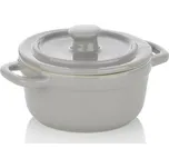 KELA Zapékací miska pekáček s poklicí MALIN 14 x 9,5 cm šedá KL-15289