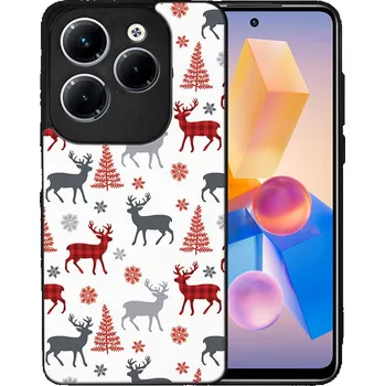 Vánoční dekorace VSECHNONAMOBIL 85559 MY ART Kryt s vánočním designem Infinix Hot 40 / Hot 40 Pro DEER (068)
