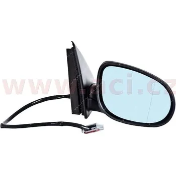 Autodíl zp. zrcátko el. ovládané vyhřívané modré sklo el. sklopné pro lak P