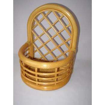 police Ratanová polička závěsná světlá - Ratanová polička závěsná světlá, šhv = 26x20x36cm