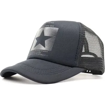 Kšiltovka Letní hip hop sportovní kšiltovka | prodyšná čepice s kšiltem - černočerný