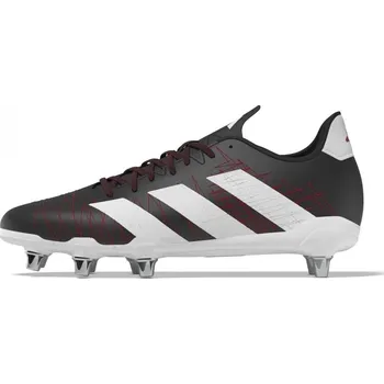 Kopačky adidas Kakari Adults Soft Ground Rugby Boots Blk/Wht/Crbn 7 (40.7)