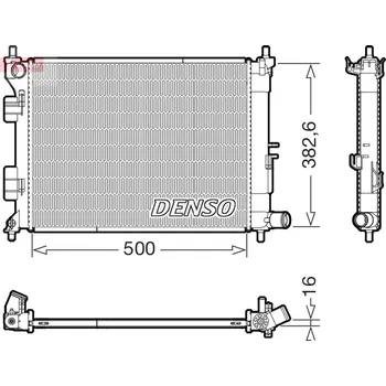 Chladič motoru Chladič, chlazení motoru, , 25310C8000, DENSO, DRM41032