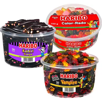 Bonbon Haribo Lakritz Mix Sada lékořicových bonbonů 3 ks