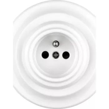 Elektrická zásuvka Keramická zásuvka, bílá