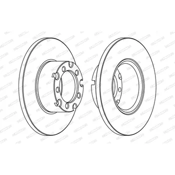 Brzdový systém Brzdový kotouč FERODO FCR116A